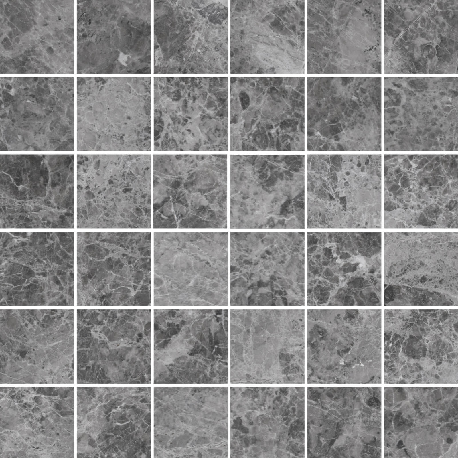 Silver Dark Grey Marble Mosaic Tile Polished Stone Deals