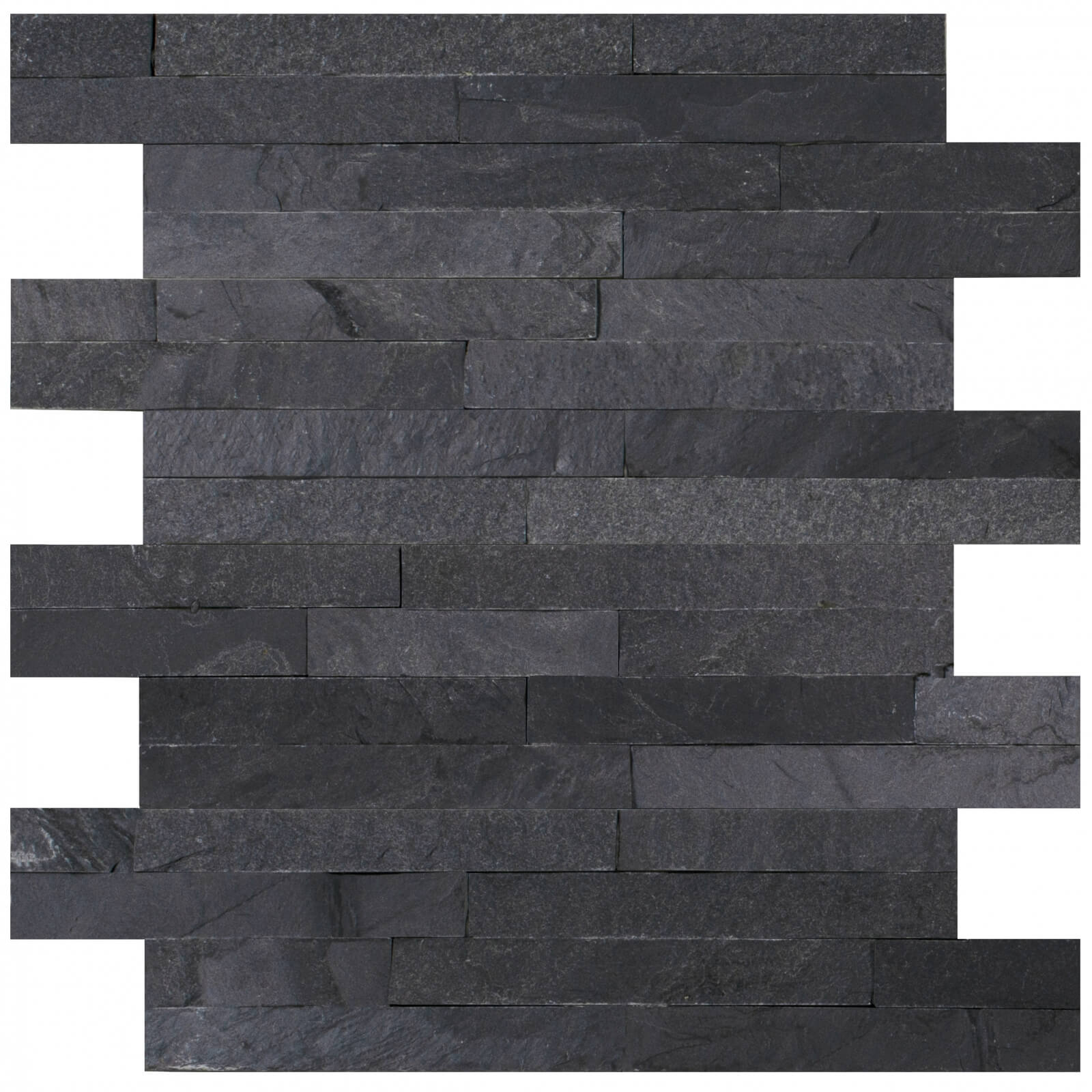 Imperial Black Slate Cladding Tile - Riven