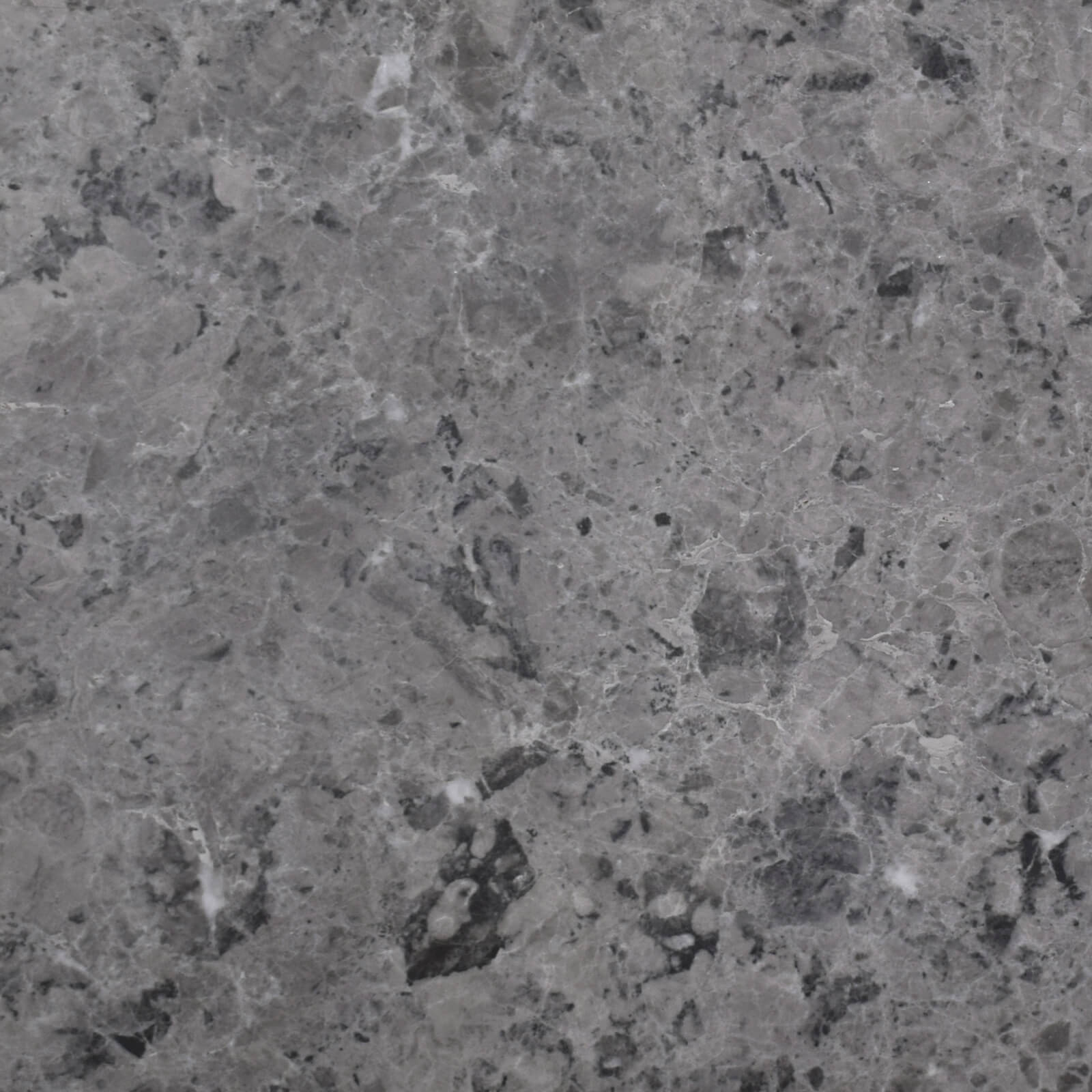 Silver Dark Grey Marble Tile - Honed