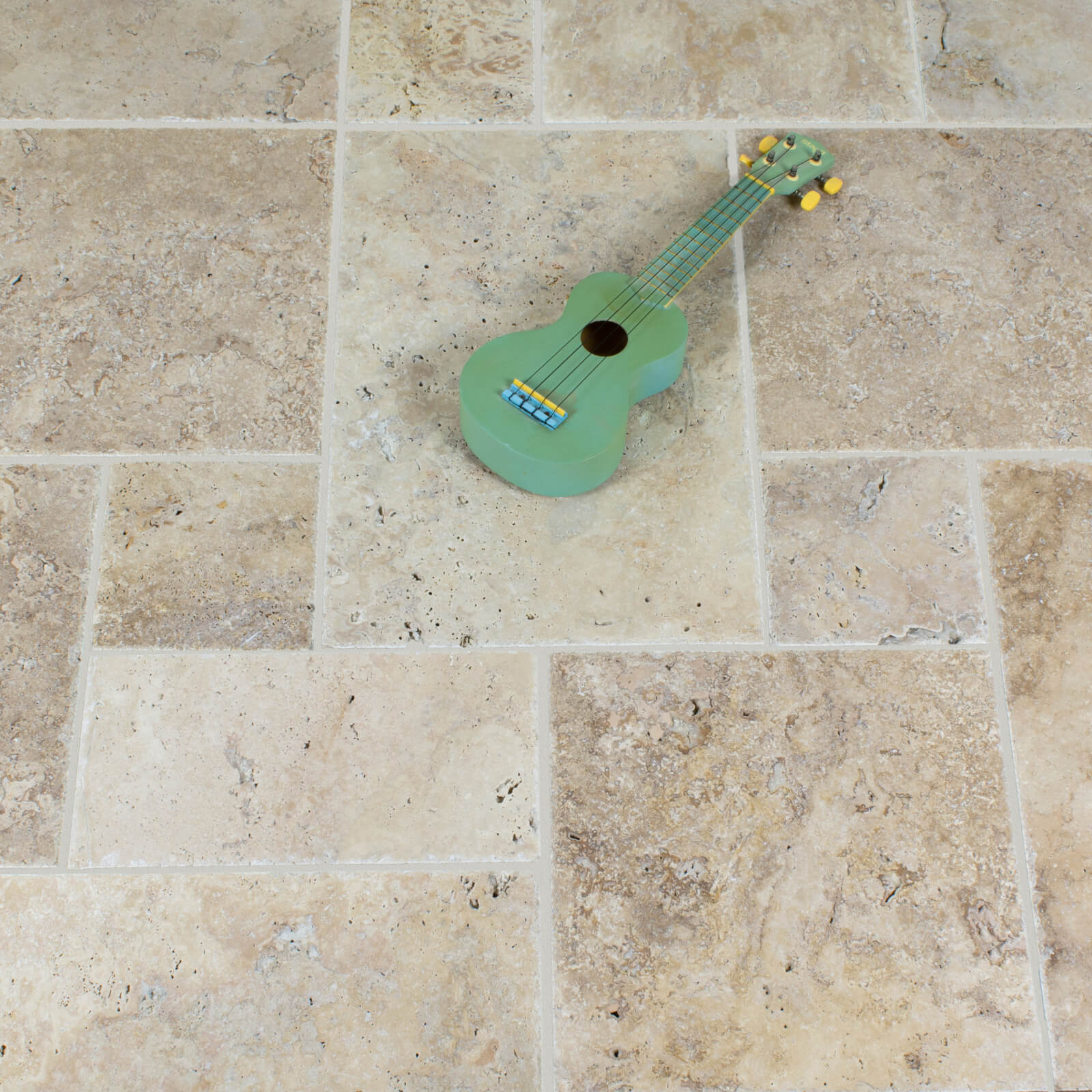 Classic Travertine Tile - Unfilled & Brushed Chiselled Edge