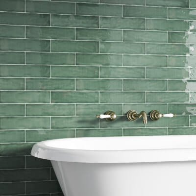 Amazon Green Ceramic Wall Tile-Gloss