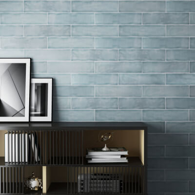 Amazon Light Blue Ceramic Wall Tile-Gloss