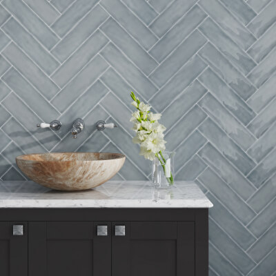 Amazon Light Grey Ceramic Wall Tile-Gloss