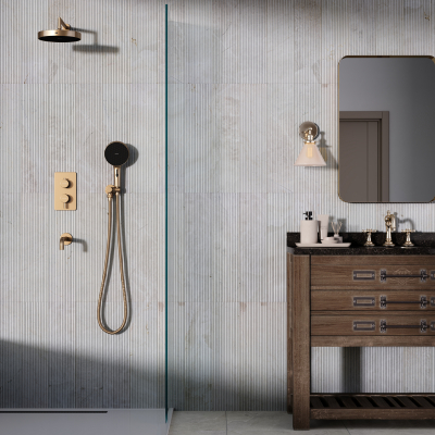 Cream Beige Marble Tile-Fluted