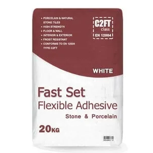 Flexible Rapid Set Stone & Porcelain Adhesive - White
