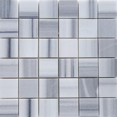 Island White Marble Mosaic Tile-Polished