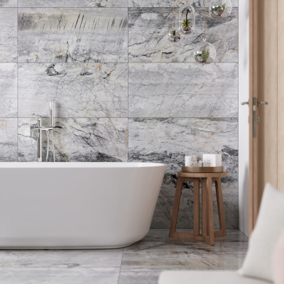 Marle Grey Marble Tile-Polished