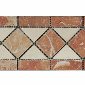 Side Red Marble Border